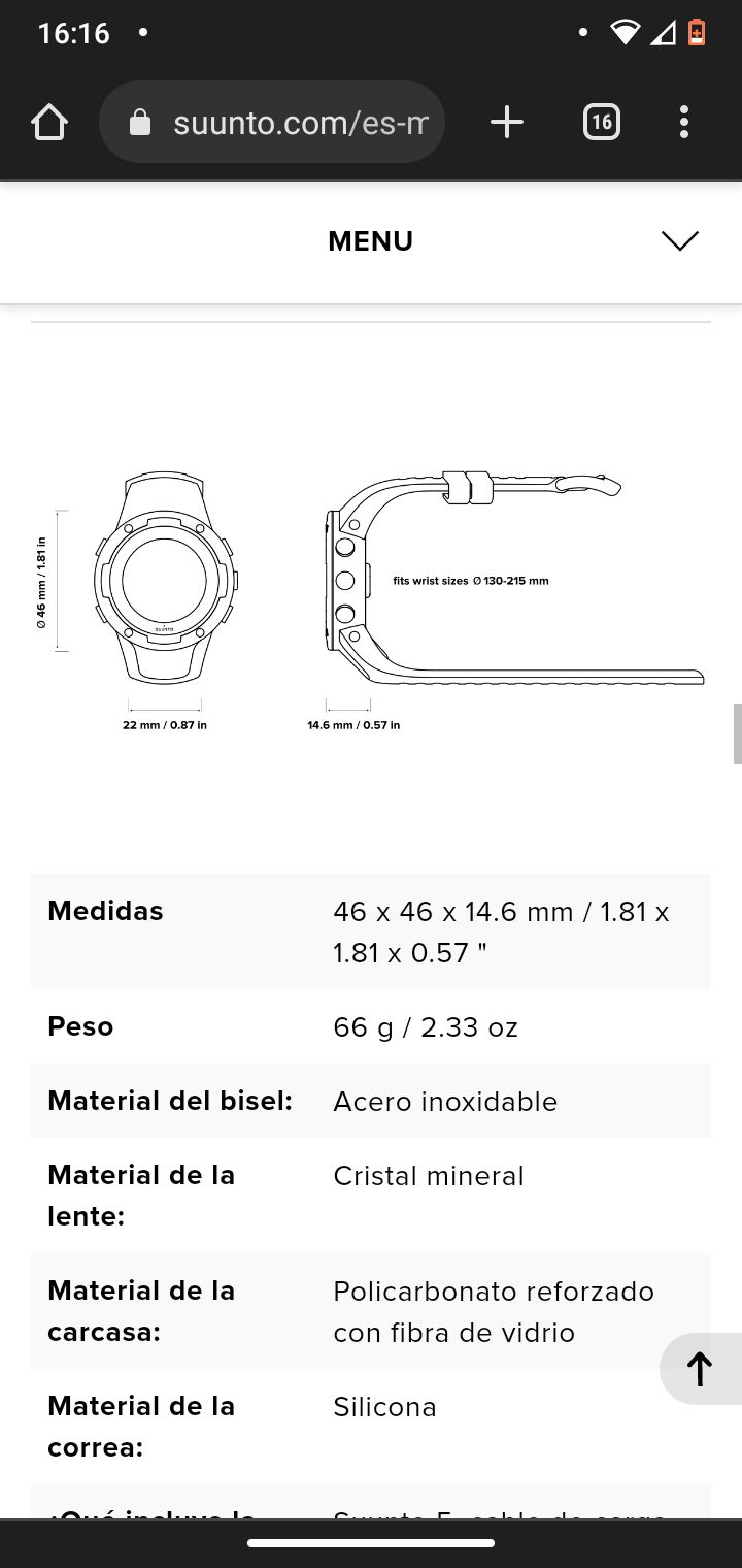 Suunto Suunto 5 Reloj Gps (Batería De Larga Duración)