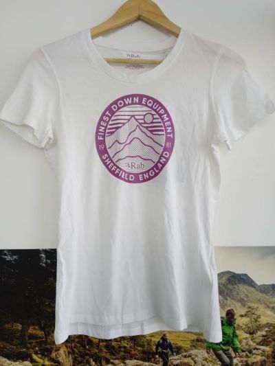 Rab Stance 3 Peaks Ss Tee Wmns White