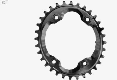 Absolute Black Oval N/W 96 Bcs Chainring Para Shimano Xtr M9000 M9020) 32T